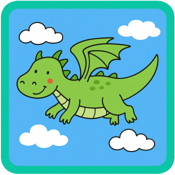 Dragon Flying through the sky